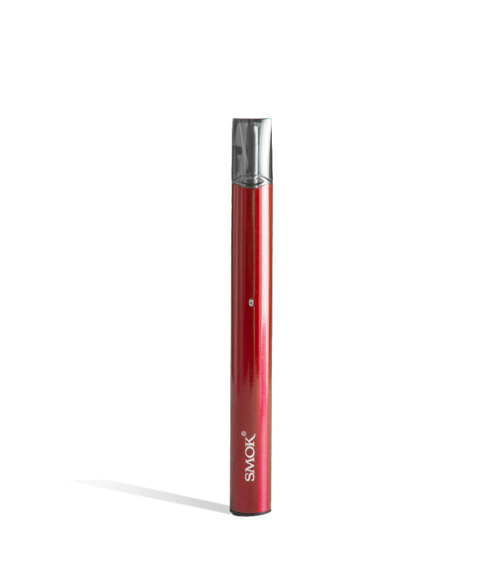 Red Front view SMOK SLM 250 mah Pod Kit on white studio background