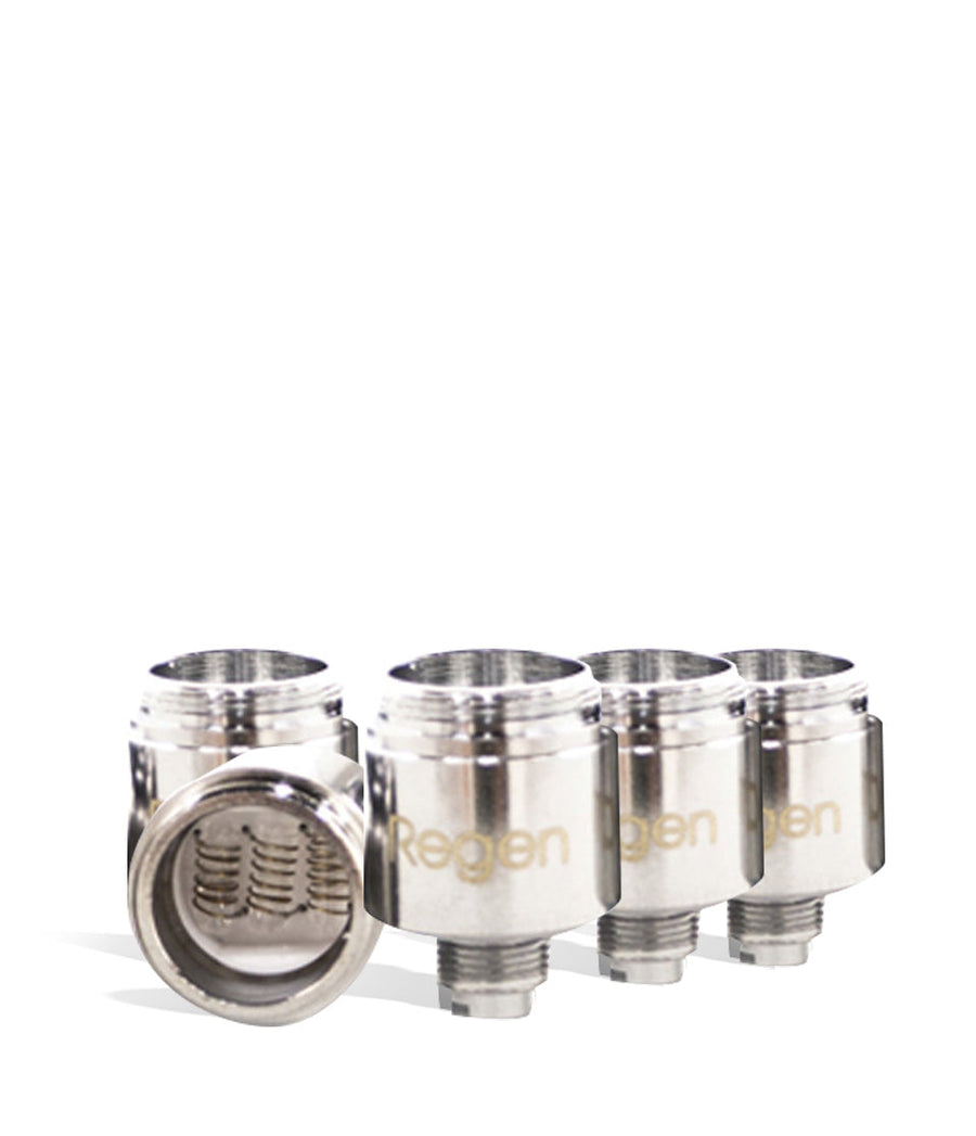 Yocan Regen Replacement Coil 5pk-Quartz on white studio background