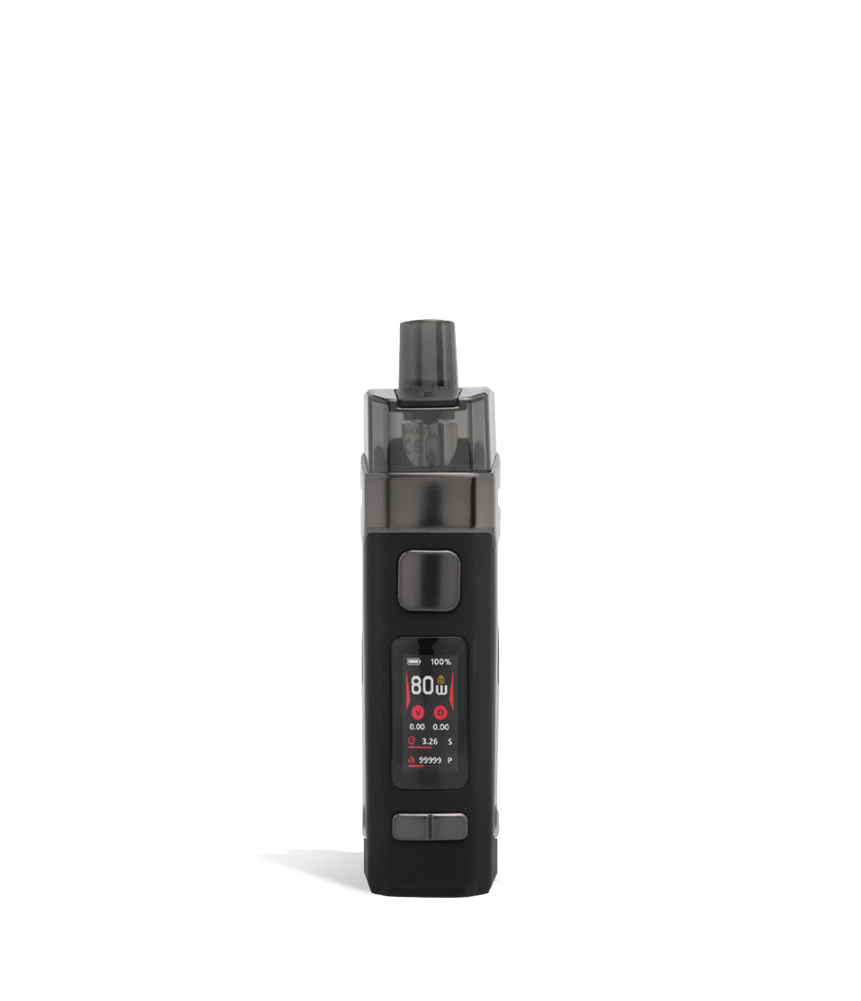 Green Stabilizing Wood Screen SMOK Scar P3 80w Pod Kit with Internal Battery on white studio background