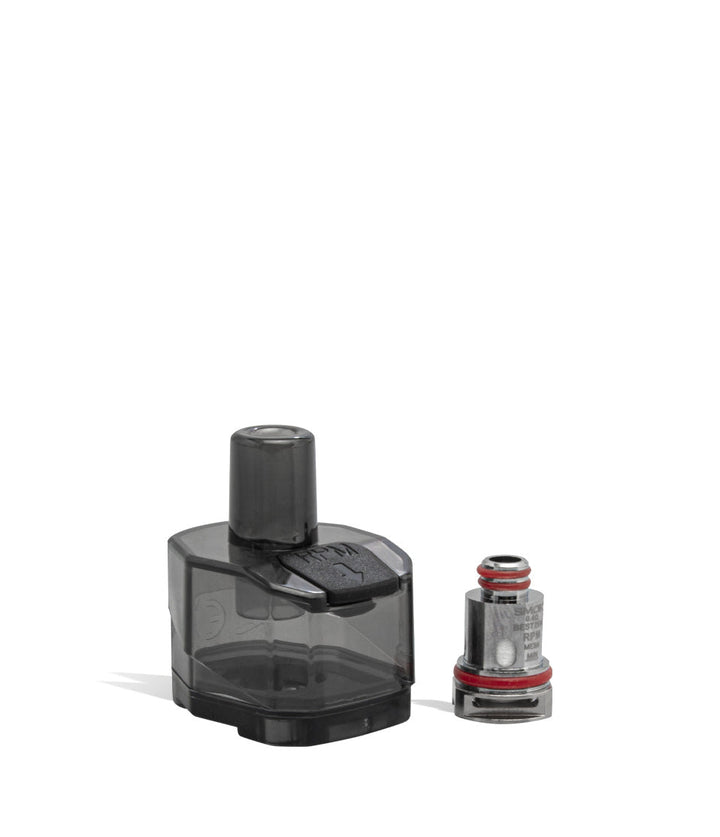 Pod w/coil SMOK Scar P3 80w Pod Kit with Internal Battery on white studio background