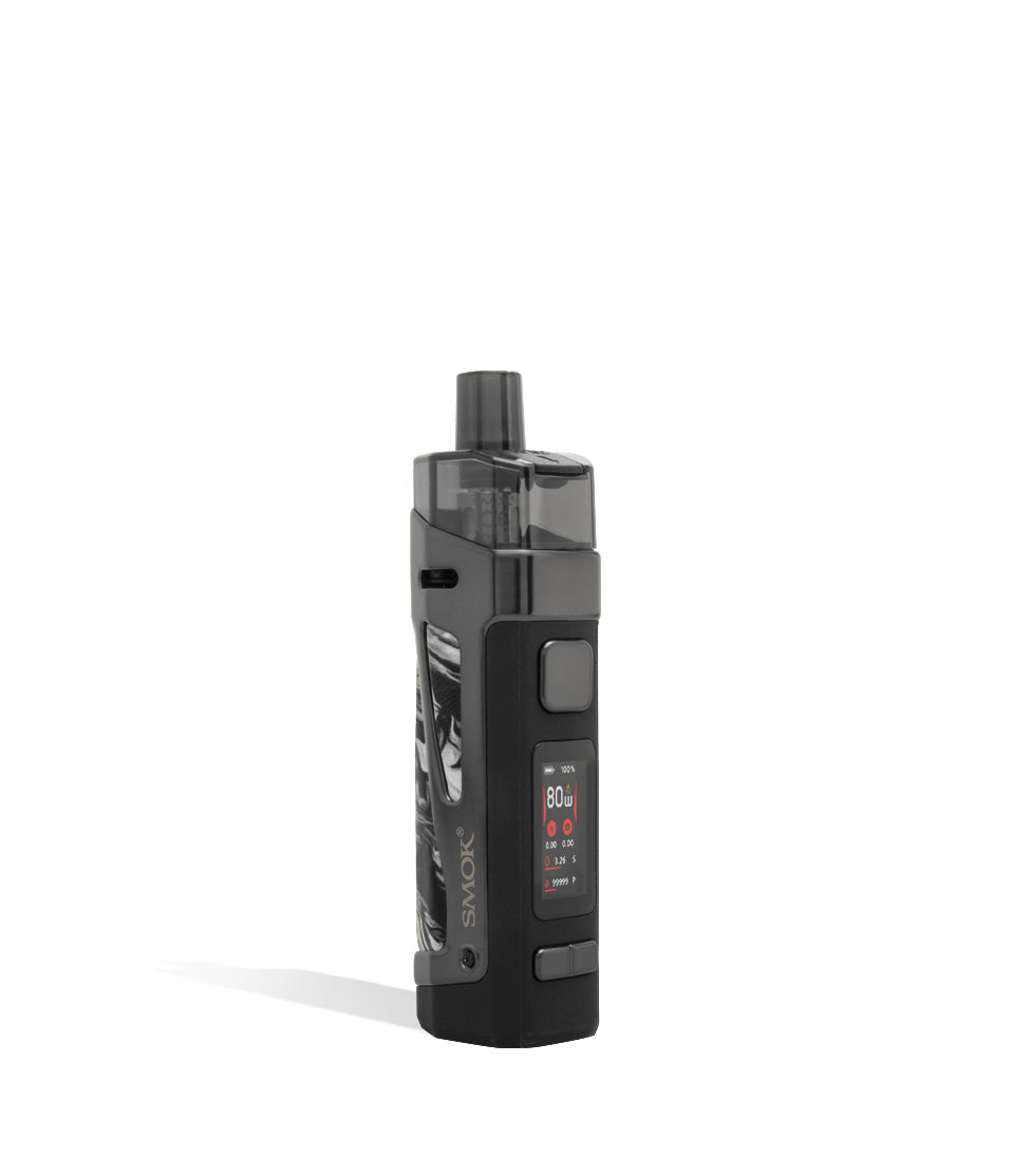 Fluid Black White side view SMOK Scar P3 80w Pod Kit with Internal Battery on white background