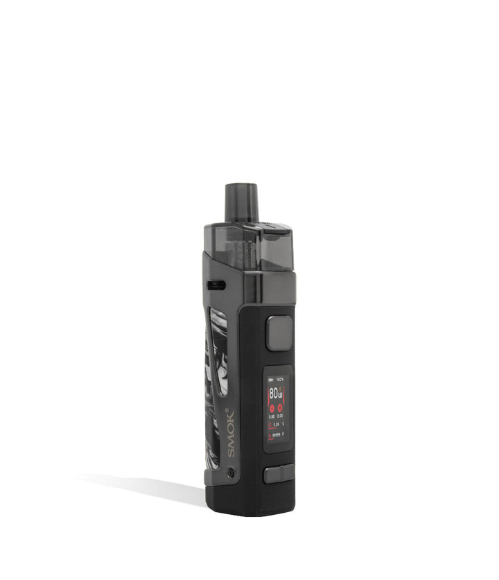 Fluid Black White side view SMOK Scar P3 80w Pod Kit with Internal Battery on white background