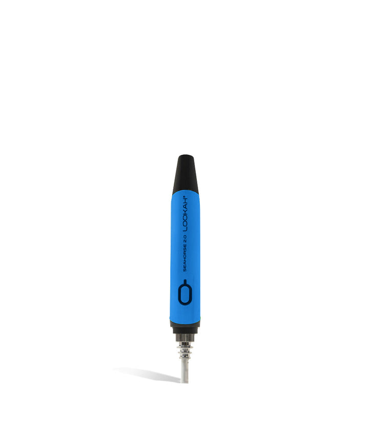 Blue front Lookah Seahorse 2.0 Portable Nectar Collector on white background