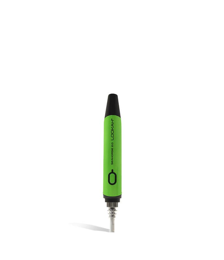 Green front Lookah Seahorse 2.0 Portable Nectar Collector on white background