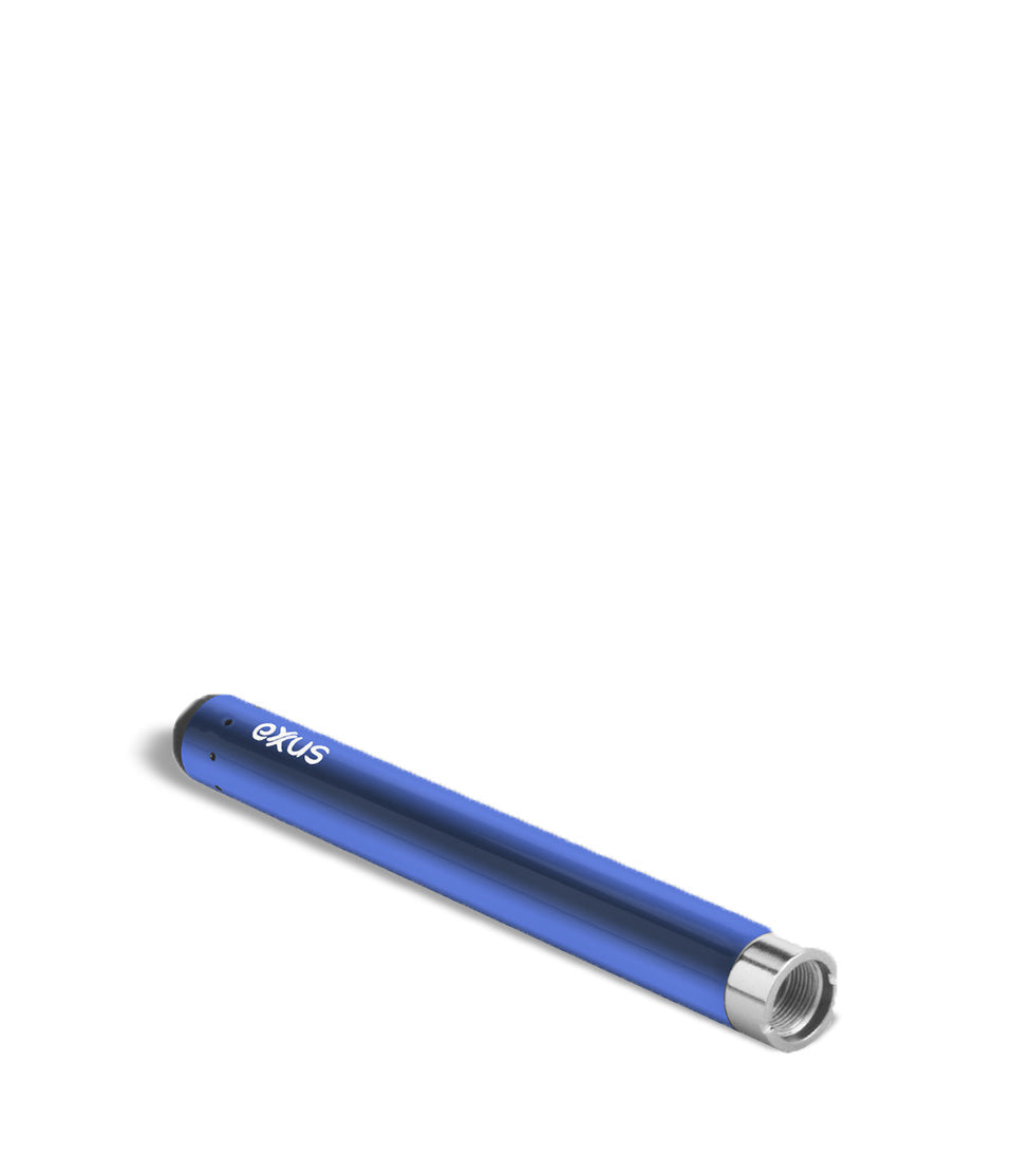 Cosmic Blue top view Exxus Vape Slim Auto Draw Cartridge Vaporizer on white studio background