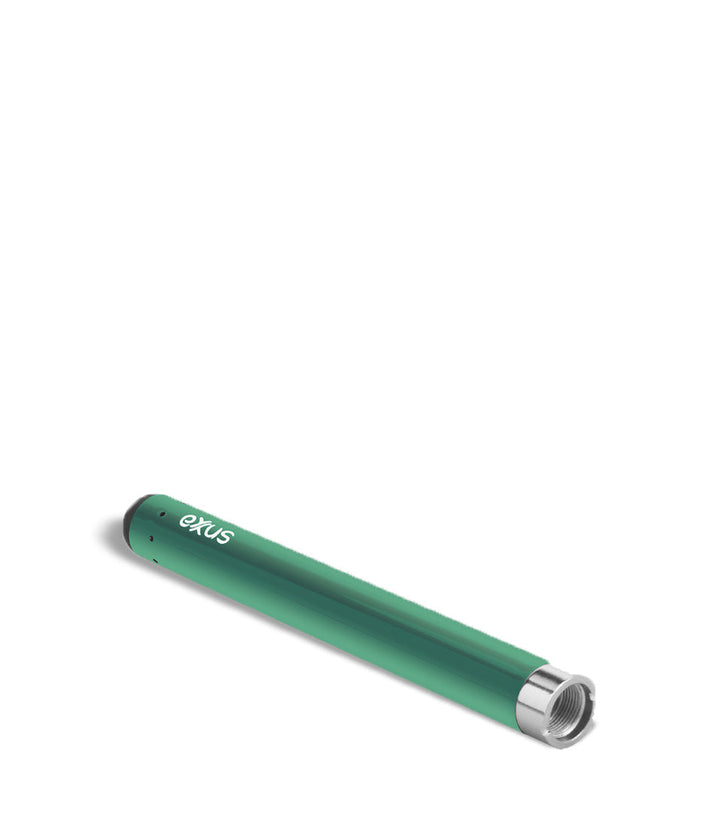 Cosmic Green top view Exxus Vape Slim Auto Draw Cartridge Vaporizer on white studio background