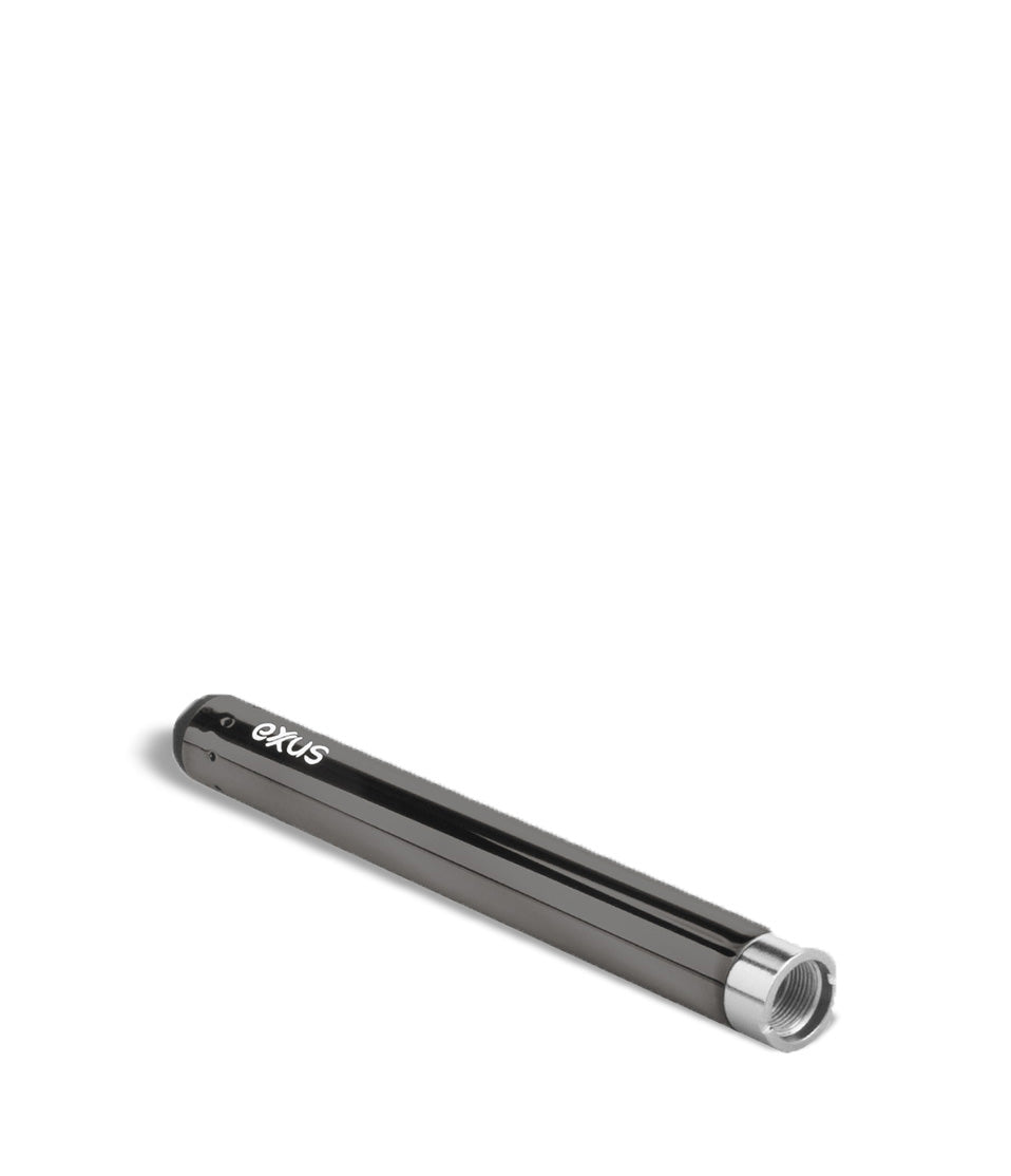 Gunmetal top view Exxus Vape Slim Auto Draw Cartridge Vaporizer on white studio background