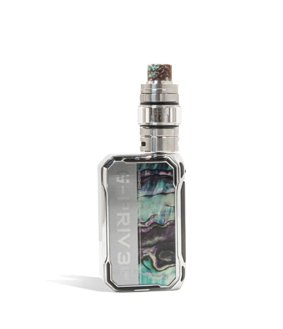 Silver back view SMOK G-PRIV 3 230w Box Mod Starter Kit on white studio background