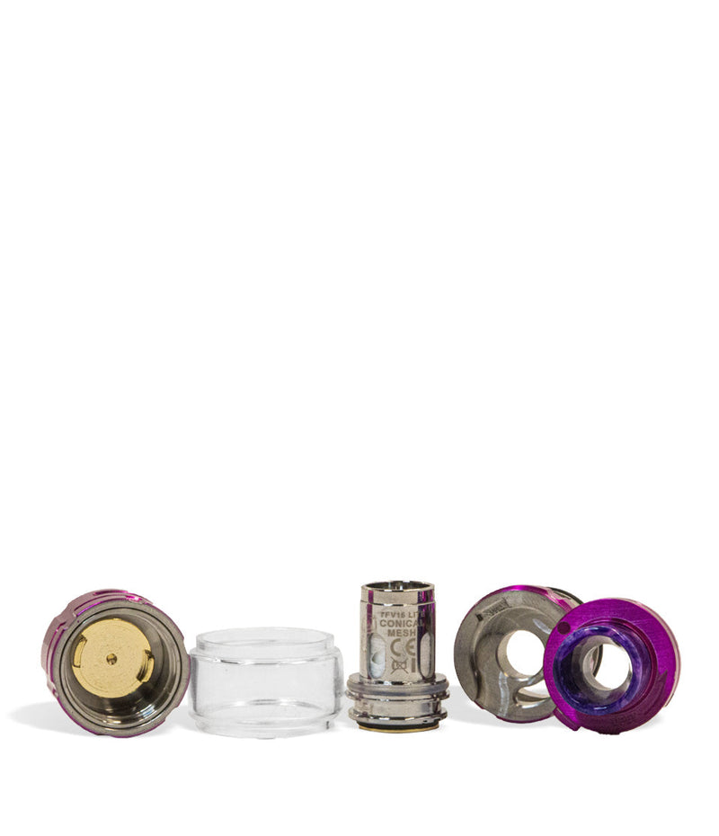 Purple Tank open view SMOK G-PRIV 3 230w Box Mod Starter Kit on white studio background