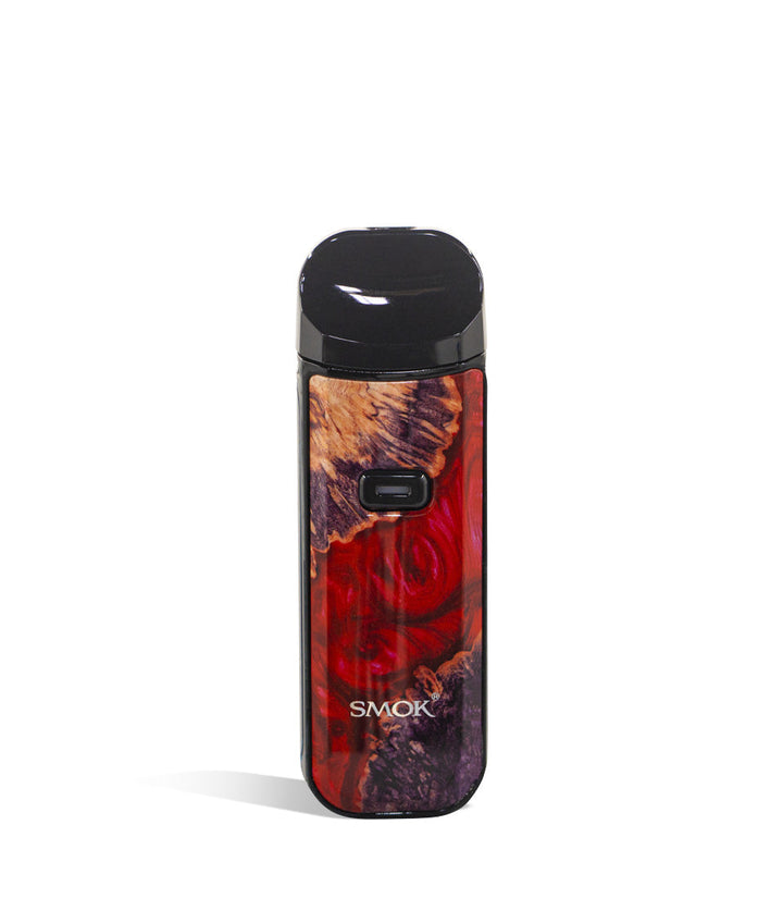 Red Stabilizing Wood front view SMOK Nord 2 40w Pod System on white background