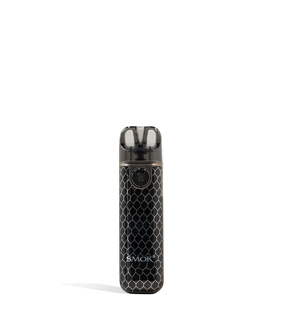 Black Cobra SMOK NOVO 4 Mini Pod System on white studio background