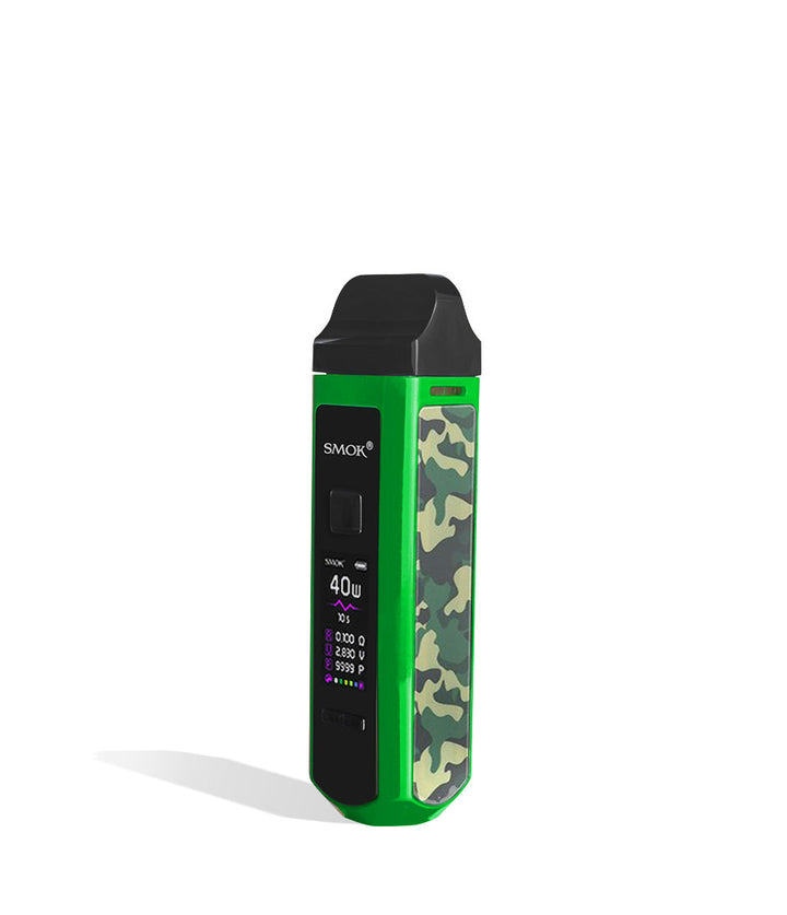 Green Camouflage SMOK RPM40 Pod Mod Kit side view on white background