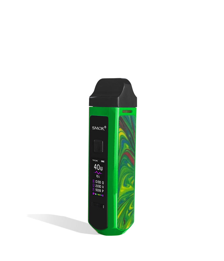 Green SMOK RPM40 Pod Mod Kit side view on white background