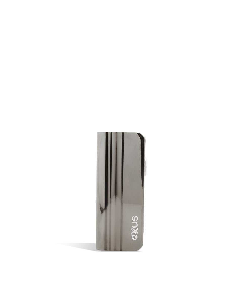 Gunmetal Tech front view Exxus Vape Snap VV Mini Cartridge Vaporizer on white studio background