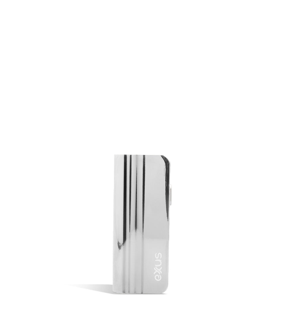 Silver Tech front view Exxus Vape Snap VV Mini Cartridge Vaporizer on white studio background