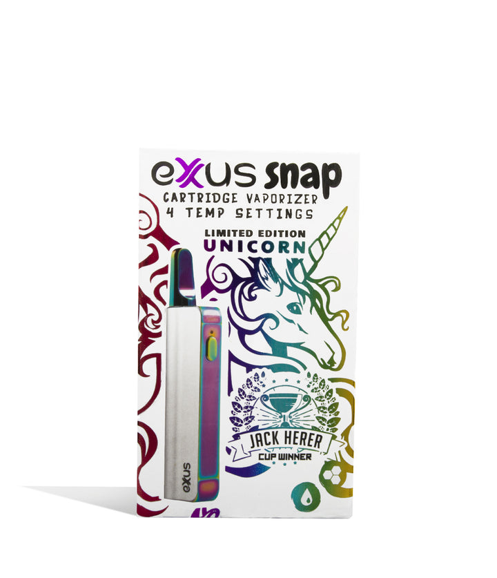 Unicorn Packaging Exxus Vape Snap VV Cartridge Vaporizer on white background