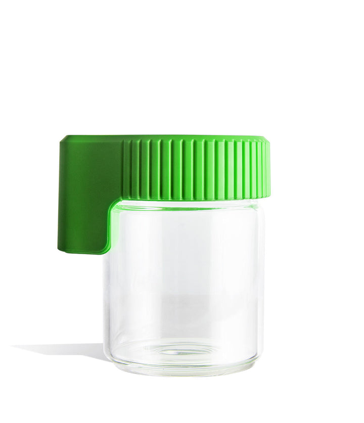Green The Sticker Cartel MAGJAR Magnetic Storage Jar with LED Light on white background
