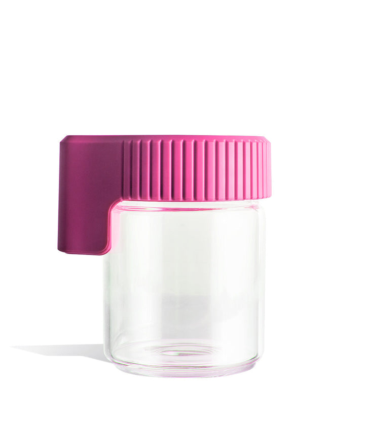 Pink The Sticker Cartel MAGJAR Magnetic Storage Jar with LED Light on white background