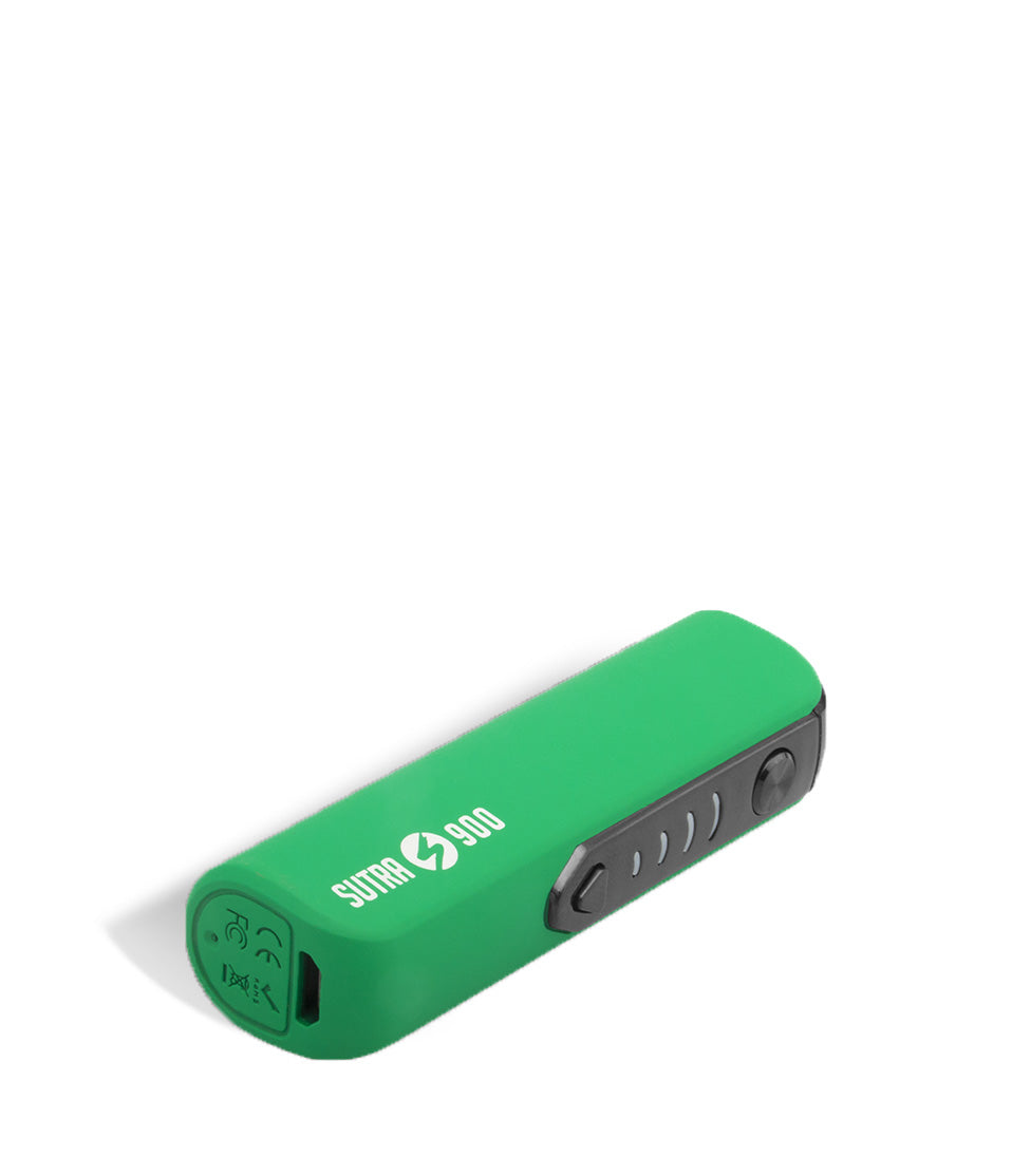 Green bottom view Sutra Vape STIK 900 Cartridge Vaporizer on white studio background