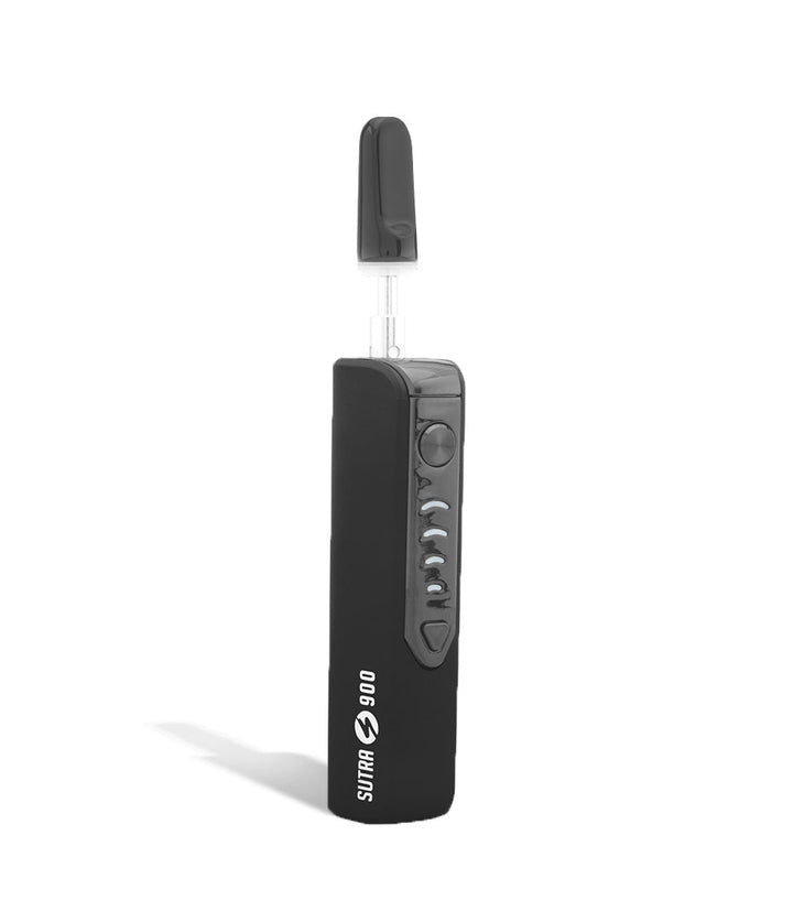 Black front view Sutra Vape STIK 900 Cartridge Vaporizer on white studio background