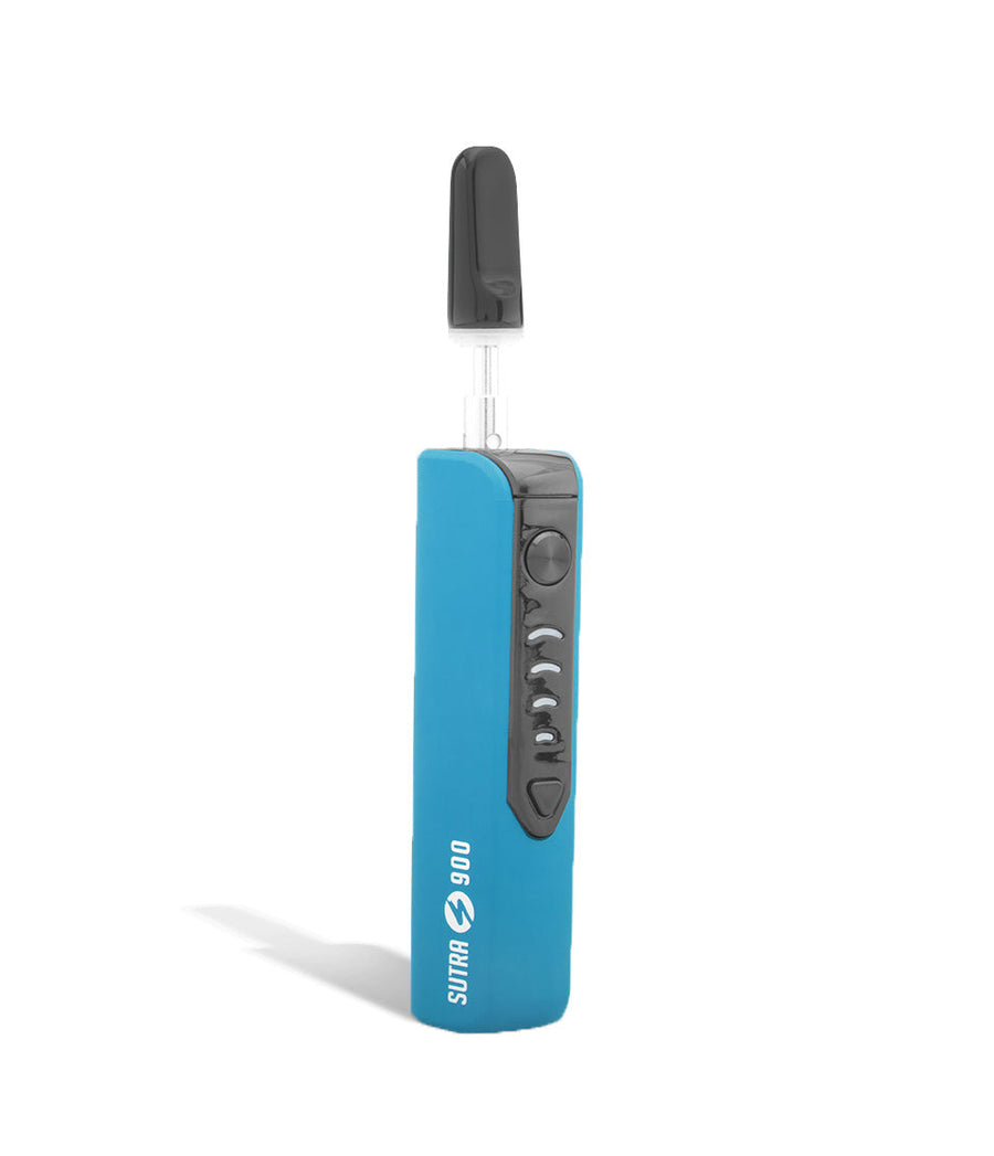 Blue front view Sutra Vape STIK 900 Cartridge Vaporizer on white studio background