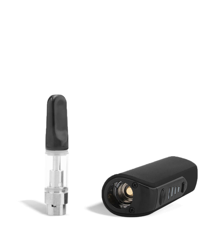Black top view Sutra Vape STIK 900 Cartridge Vaporizer on white studio background