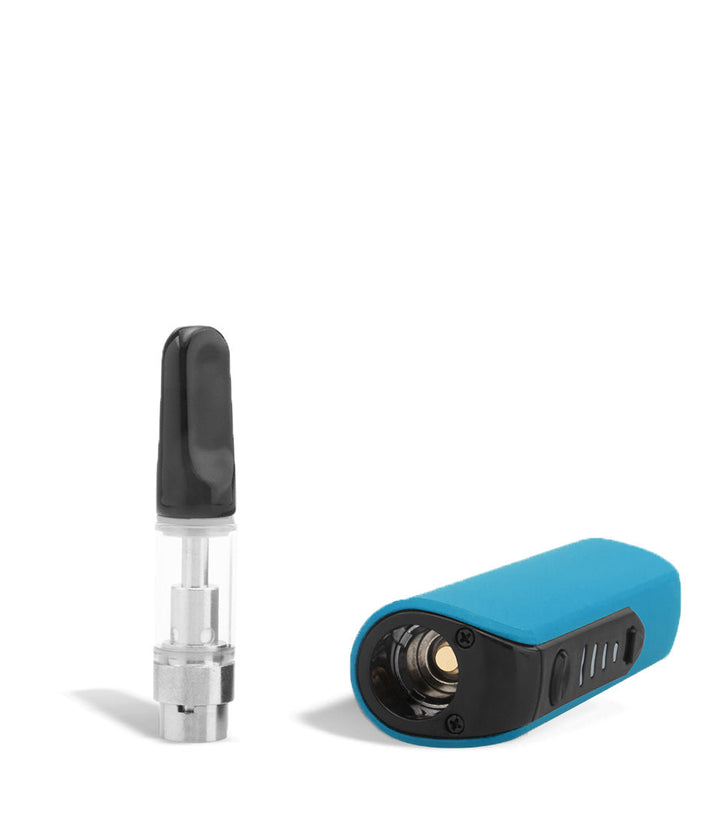 Blue top view Sutra Vape STIK 900 Cartridge Vaporizer on white studio background