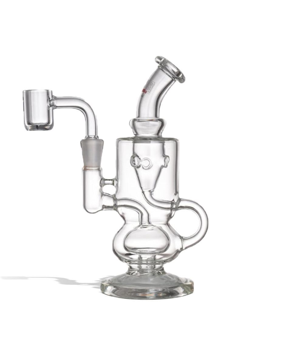 Stokes Pluto 6 inch Glass Dab Rig with 10mm Quartz Banger on white background