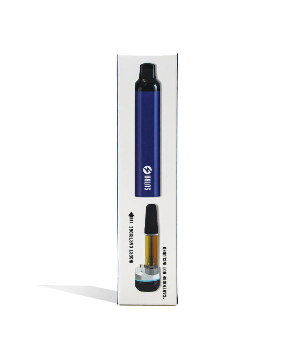 Blue Sutra Vape SILO Auto Draw Cartridge Vaporizer Packaging Front View on White Background