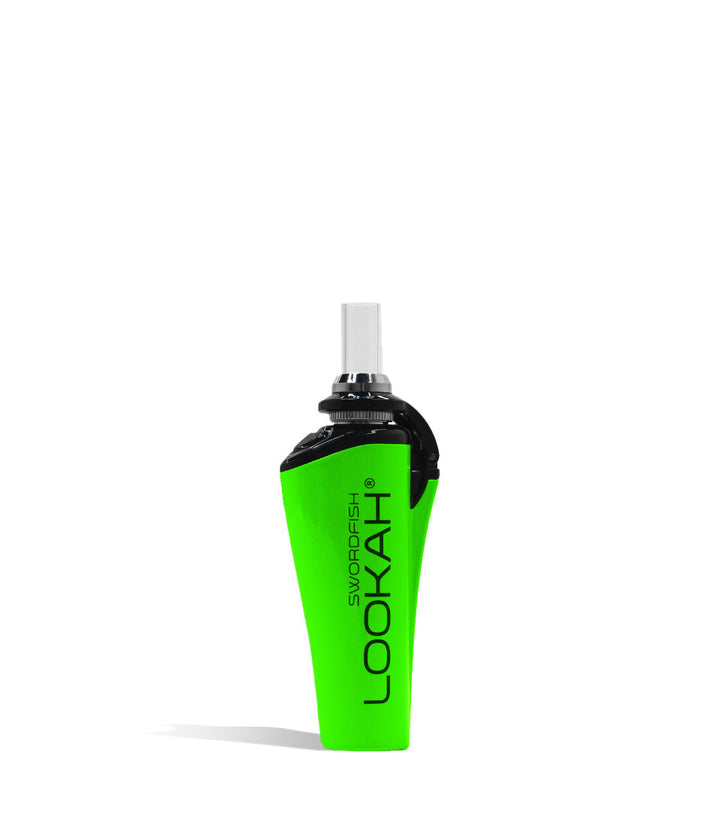 Neon Green front Lookah Swordfish Portable Concentrate Vaporizer on white background