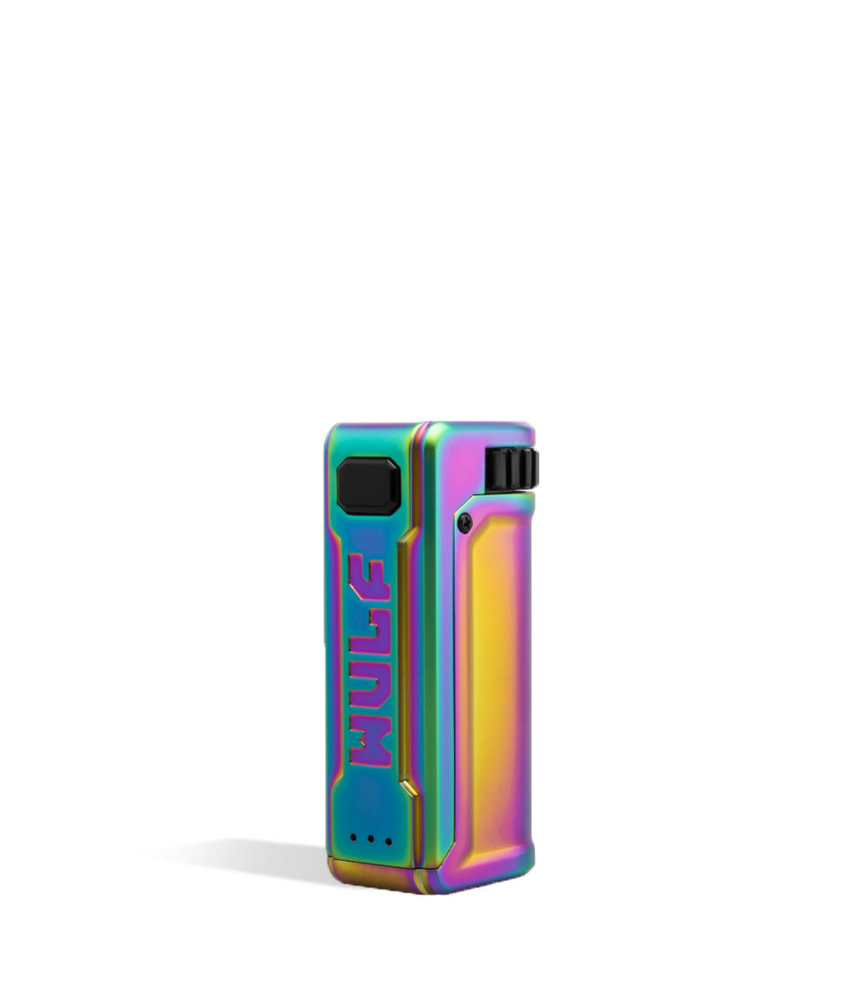 Full Color side Wulf Mods UNI S Adjustable Cartridge Vaporizer on white background