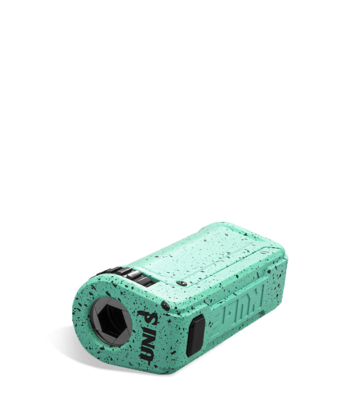 Teal Black Spatter Top Wulf Mods UNI S Adjustable Cartridge Vaporizer on white background