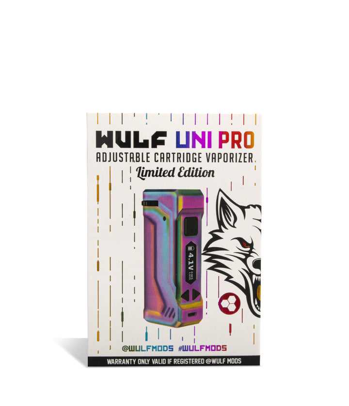 FCLR Packaging Wulf Mods UNI Pro Adjustable Cartridge Vaporizer on white background
