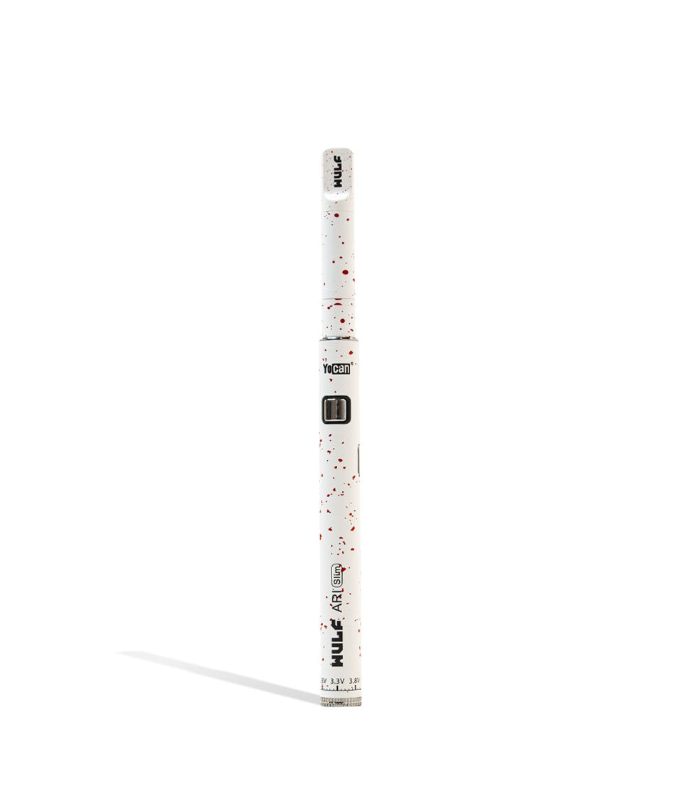 Wulf Mods ARI Slim Concentrate Kit White Red Spatter device on white background