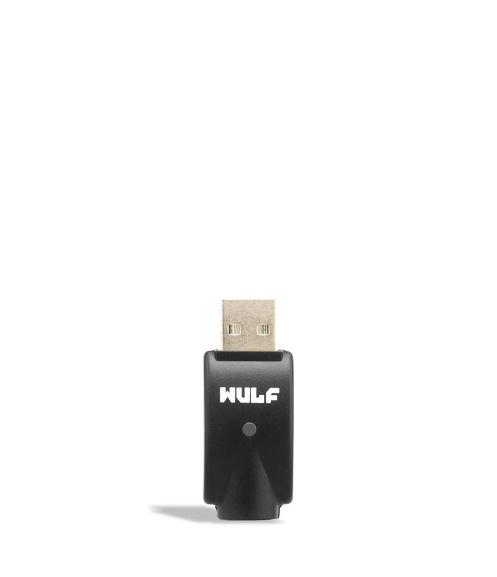 USB charger Wulf Mods SLK Concentrate Vape Pen Kit on white studio background