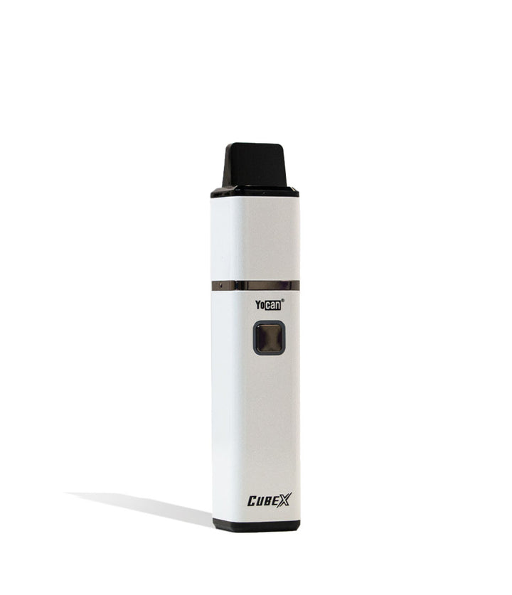 White Yocan CubeX Concentrate Vaporizer Side View on White Background