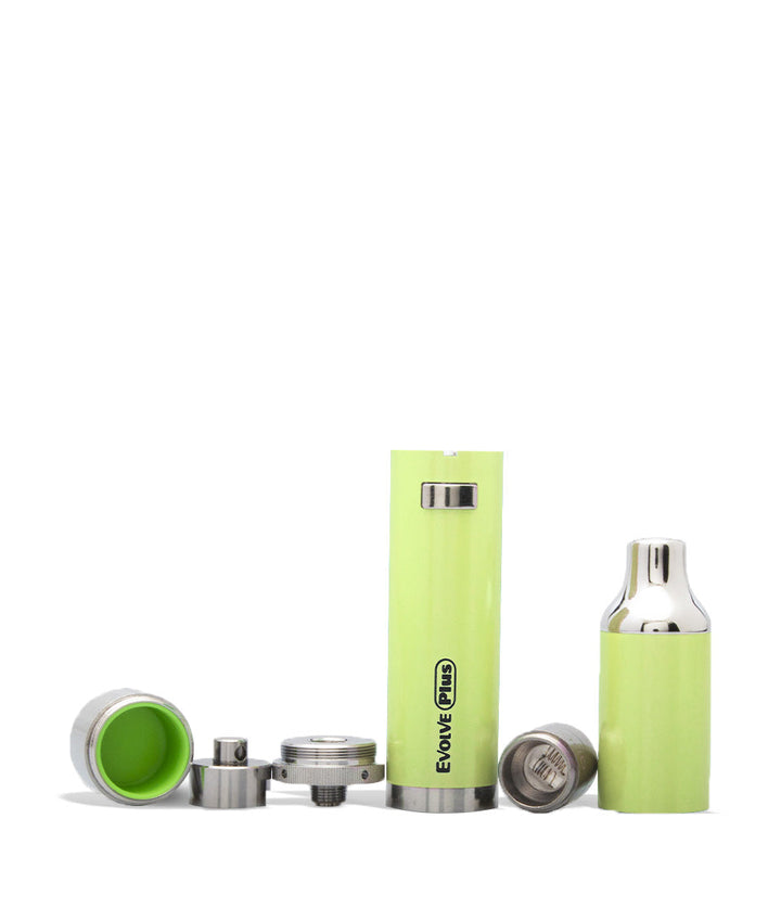 Light Green apart Yocan Evolve Plus Concentrate Kit on white studio background