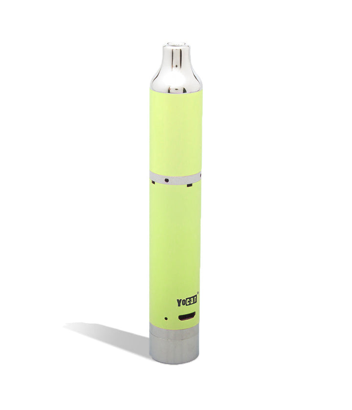 Light Green back view Yocan Evolve Plus Concentrate Kit on white studio background