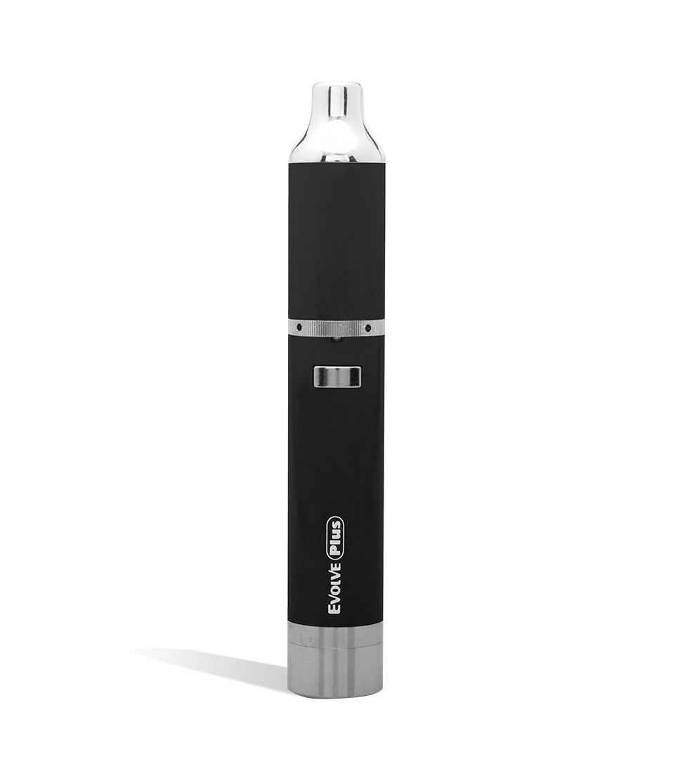 Black front view Yocan Evolve Plus Concentrate Kit on white studio background