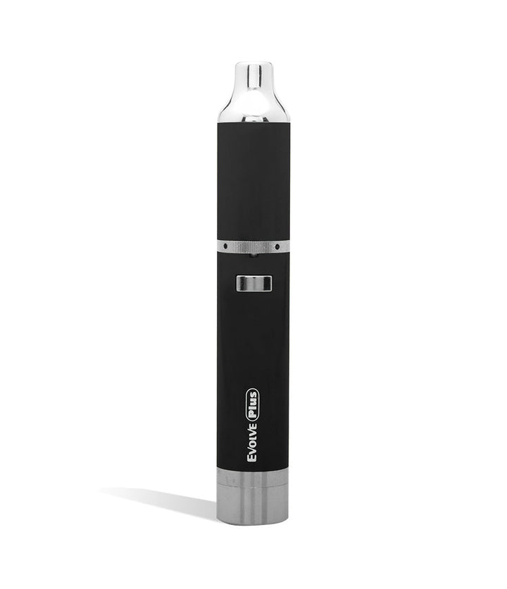 Black front view Yocan Evolve Plus Concentrate Kit on white studio background
