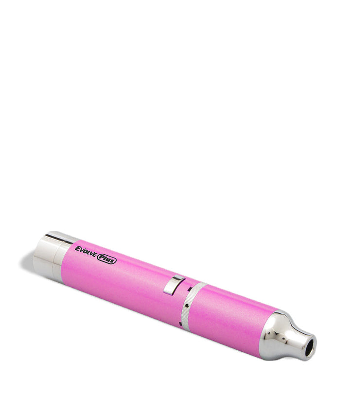 Sakura Pink down Yocan Evolve Plus Concentrate Kit on white studio background