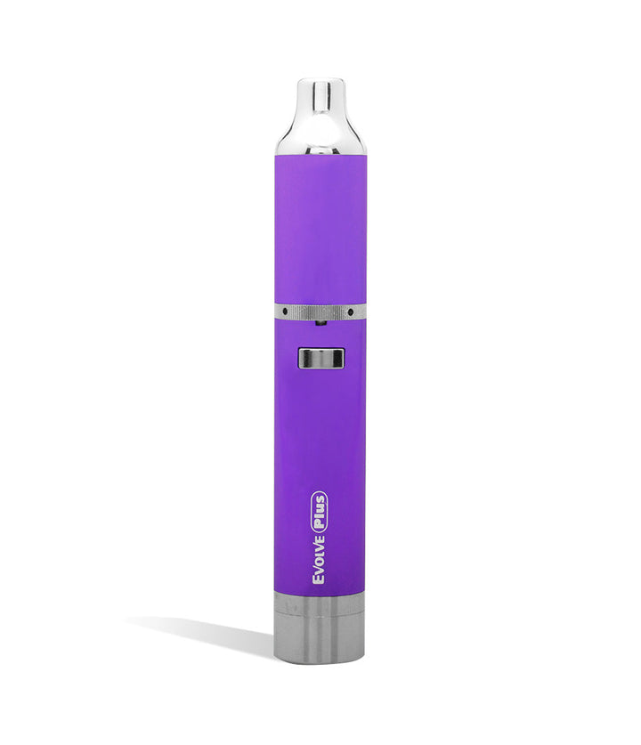 Purple front view Yocan Evolve Plus Concentrate Kit on white studio background