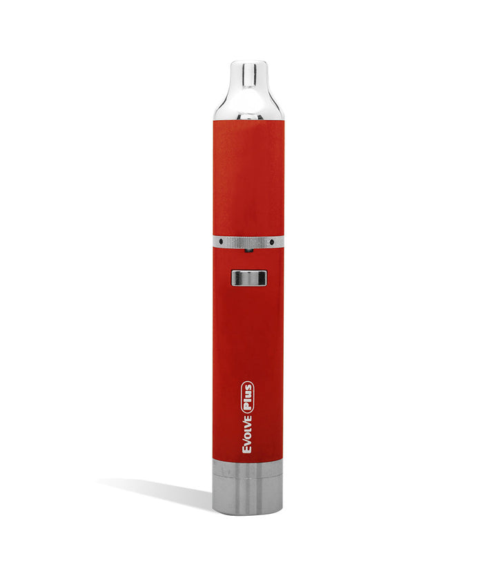 Red front view Yocan Evolve Plus Concentrate Kit on white studio background