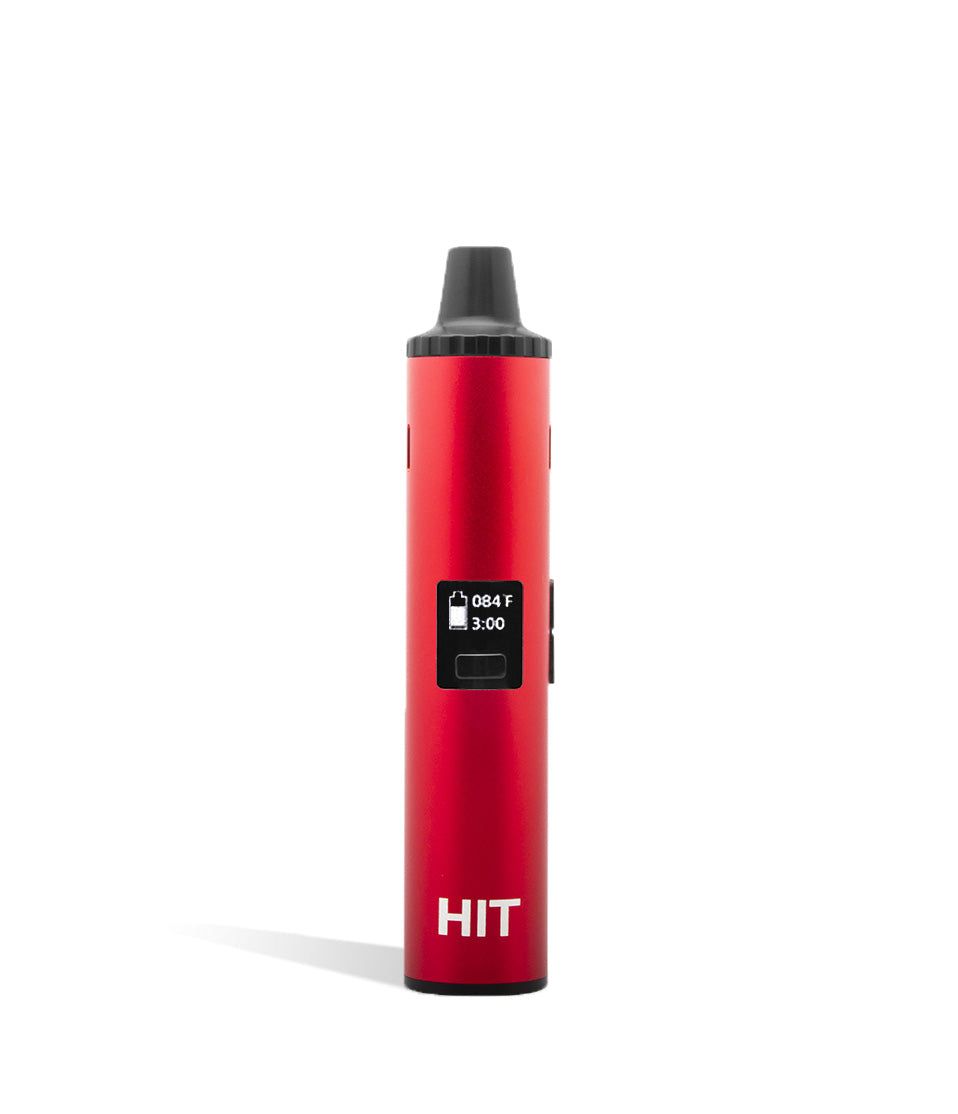 Red front Yocan Hit Dry Herb Vaporizer on white background