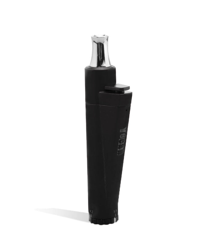 Black side view Yocan LIT Concentrate and Cartridge Vaporizer on white studio background