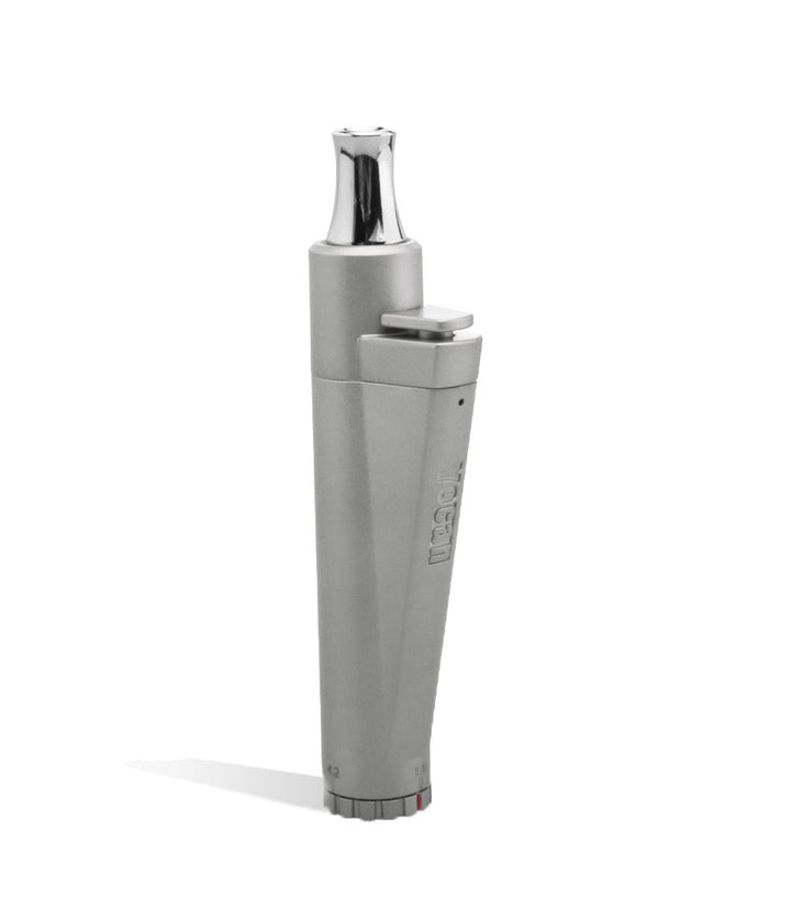 Silver side view Yocan LIT Concentrate and Cartridge Vaporizer on white studio background