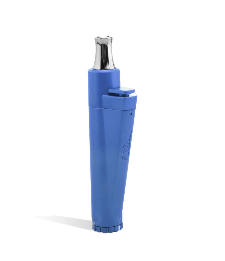 Blue side view Yocan LIT Concentrate and Cartridge Vaporizer on white studio background