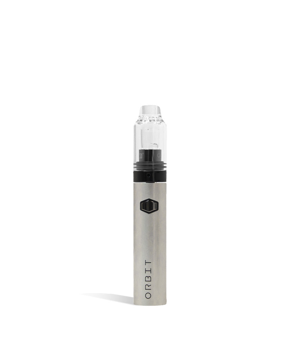 Silver Yocan Orbit Concentrate Vaporizer on white studio background