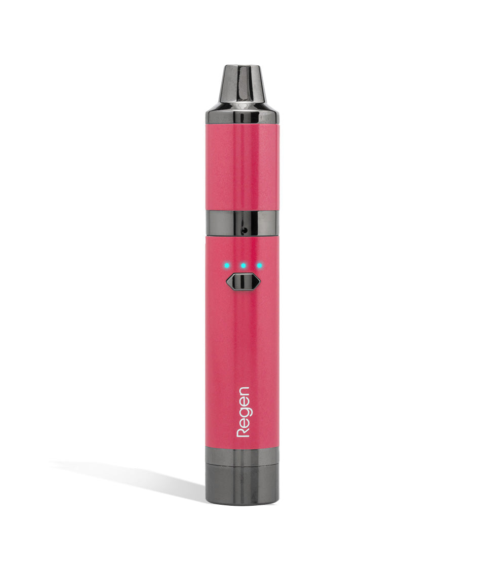 Red front Yocan Regen Advanced Concentrate Vaporizer on white studio background