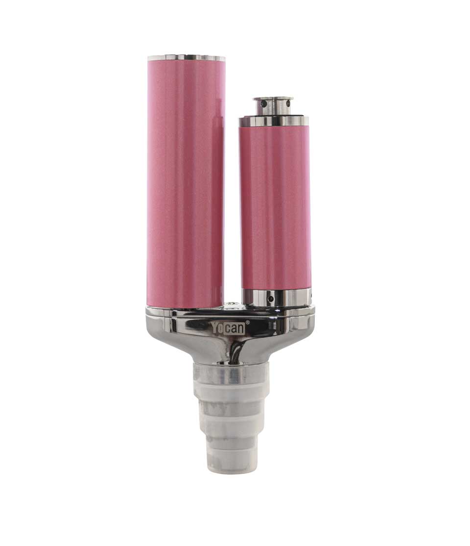 Yocan Torch XL Portable Enail Sakura Pink front view on white background